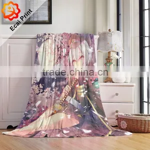 Wholesale Home Printing Custom Made Fur Blanket thumbnail-3