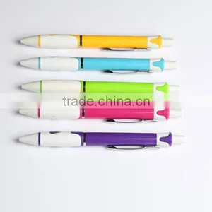 New Design Twist Plastic Stylus Ball Pen With Clip thumbnail-5