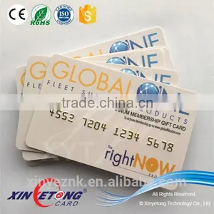 CMYK Offset Printing Plastic VIP Card With Embossed Number thumbnail-1