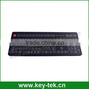 IP68 Dynamic Rated Washable Industrial Membrane Keyboard With Integrated Numeric Keypad thumbnail-1
