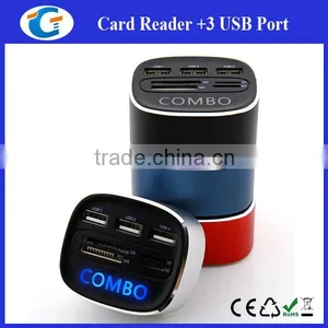 Usb2.0 Hub Combo Card Reader With Led Logo thumbnail-6