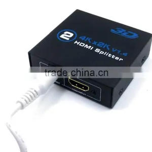 HD MI 2.0 Splitter 4K 1080P Port H DMI Splitter 1 in 2 0ut Audio Video Converter Support HDCP 3D With 5V Power Adpter thumbnail-3
