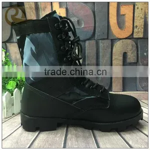 Genuine Leather British Black Police Jungle Boots Army Boots thumbnail-3