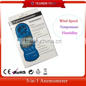 2016 High Sensitive LCD Display Digital Anemometer & Thermometer Humidity With Vane Sensor thumbnail-6