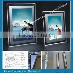 Slim 6mm Thickness Crystal LED Sign Light Boxes thumbnail-1
