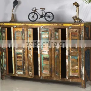 INDIAN MANGO WOOD 3 DOUBLE DOOR SIDE BOARD thumbnail-2