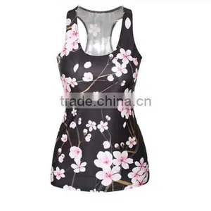 Women Sexy Bodycon Delicate Summer New Tree Print 3D Vest Tops thumbnail-4