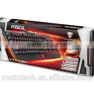 2015 3 Colors LED Light Backlit Professional Gaming Computer Keyboard thumbnail-6