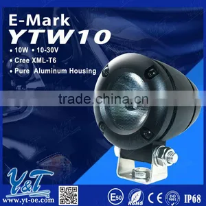 Y&T YTW 10W 10V Black Waterproof LED Projector Light for Motorcycle Turn Signal Light With Spot/Flood Beam thumbnail-1