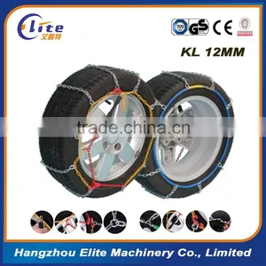 ELITE 12mm KL Carbon Steel Diamond Design Snow Chain for Car thumbnail-2