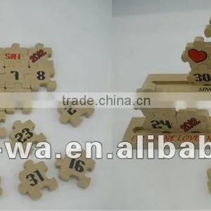 Wooden Children's Calendar and Jigsaw Puzzle Promotion for Kids thumbnail-1