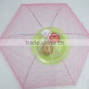 HP-406 Diagonal Fold Food Cover Umbrella Lace Food Cover thumbnail-1