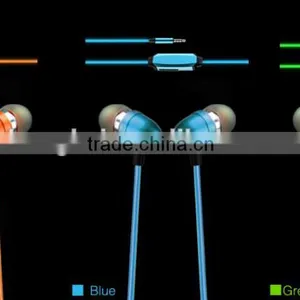 Flashing Light 3.5mm Connectors Luminous Earphone thumbnail-1
