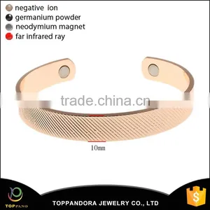 Wholesale Fashion New Design Health Jewelry Cooper Cuff Bio Magnetic Bracelet Bangles thumbnail-1