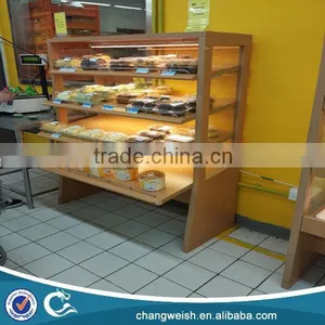 Food Display Rack/wood Bread Display Rack for Supermarket and Store thumbnail-3