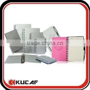 Custom Wholesale Aluminun Dairy Spiral Notebook With Pen thumbnail-1