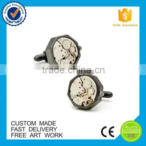 Business Gifts Men's Metal Watch Movement Cufflinks Custom thumbnail-6
