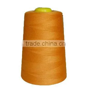 100% Spun Polyester Yarn for Sewing Thread 20s/3 Dyed From China thumbnail-6