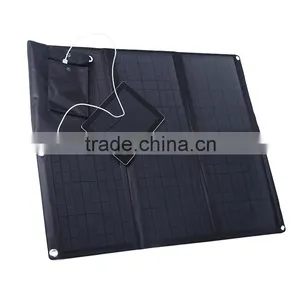 Folding Portable 60w Sunpower Solar Panels With Controller thumbnail-1
