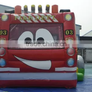 Hot Selling Popular and Cutely Car Combo Inflatable Slide Combo for Kids thumbnail-3