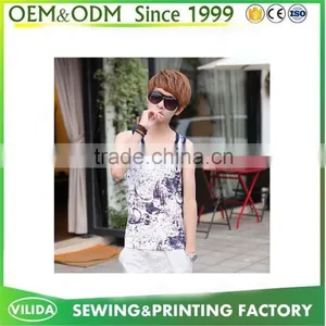 Manufacturer Custom Camo Tank Top,Man Tank Top,Workout Tank Top for Sale thumbnail-2