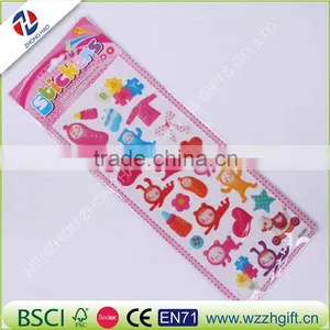 Bubble Stickers Foam Cartoon Kids Cute Stickers Puffy Stickers Children DIY Toys Girls Boys Birthday Gift thumbnail-6