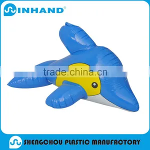 Cheap Inflatable Animal Toy Pvc Inflatable Blue Dolphin Cartoon Models thumbnail-1