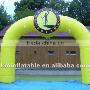 Yellow Inflatable Arch With Billboard thumbnail-1