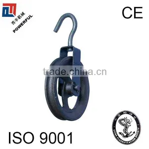 WITH SMALL HOOK TURBINE TYPE BLACK PULLEY BLOCK thumbnail-1