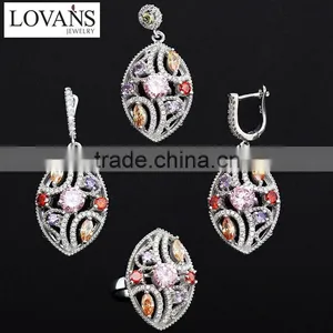 Rhinestone Jewelry Set Blue Sapphire Ring Most Popular Products Fahionable Products TZ-0183 thumbnail-2