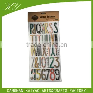 Newly Design 26 Letters Chipboard Sticker thumbnail-1