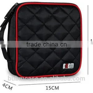 Fashion Black 32 Capacity 230D Space Twill PVC Fabric DVD Case CD Holder Personalized cd Case Dvd Cases thumbnail-3