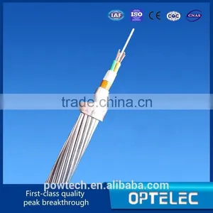 24 Cores Optical Fiber Composite Overhead Ground Wire / OPGW Cable thumbnail-1