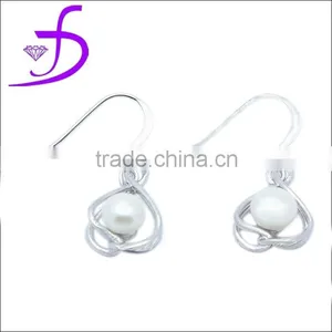 925 Sterling Silver Jewelry Manufacturer Costume Jewelry Pearl Earrings thumbnail-1