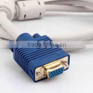 7.5M White VGA Cable With Gold Plated Male to Female thumbnail-2