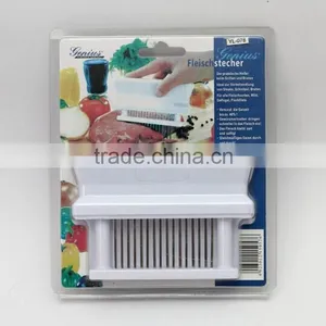 Professional Stainless Steel Meat Tenderizer 16 Needles thumbnail-1