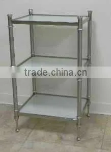 3 Tier Bathroom Glass Shelf Storage Rack thumbnail-1