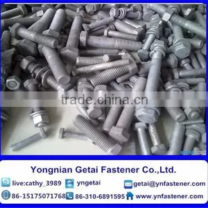Hot Dip Galvanized Hexagon Bolts DIN 933 DIN 931 Grade 4.8 thumbnail-1