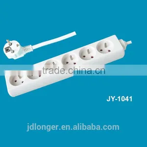 Hot Sale High Quality 6 Way Extension French Socket W/o Switch Power Strip CE 16A 220V China Socket thumbnail-1