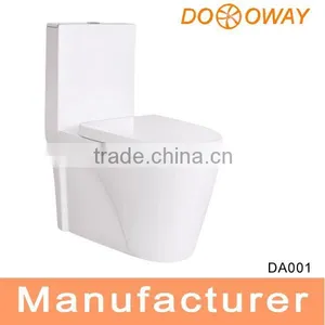 Hot Sale! Vitreous China Bathroom Washdwon Single Toilet DA001W thumbnail-1