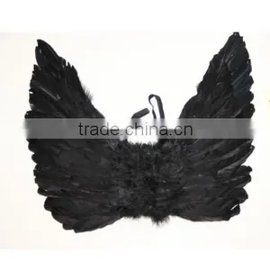 BLACK Feather Angel Wing for Kids thumbnail-1