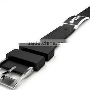 High Quality Silicone Stainless Steel Energy Bracelet thumbnail-3
