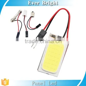 12V COB 21smd Car Panel Interior Light T10 Festoon Dome Adapter W5W C5W Car LED Bulbs Reading Lamp thumbnail-3