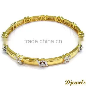 Diamond Bangles, Diamond Gold Bangles, Daimond Jewelry thumbnail-2