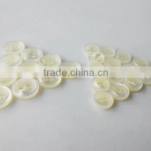 White Mother of Peal Wedding Dress Buttons in Size18L,14L in Bowl Shape thumbnail-1