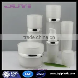 Acrylic Lotion Bottle; White Cosmetic Bottle ;cone Plastic Bottle Cosmetic Packaging thumbnail-1