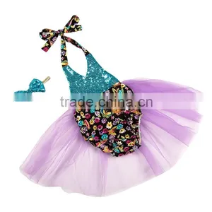 2016 Hot Sale Banquet Dinner Party Beautiful Lovely Sequin Tutu Set thumbnail-4