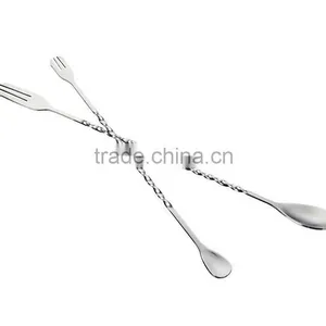 Drink Coffee Cocktail Spoon Stainless Steel Stirrer for Bar thumbnail-3