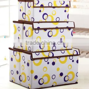Eco-Friendly Foldable Clothes Sundries Storage Case Container Box With Lids thumbnail-6