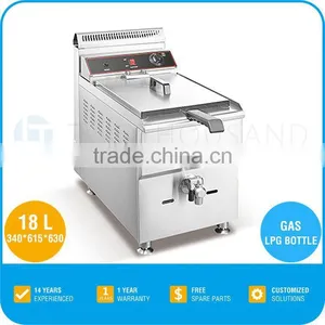 Gas Fish Fryer - 1 Basket, 18 Liters, LPG, 22 Kg, TT-WE1265 thumbnail-1